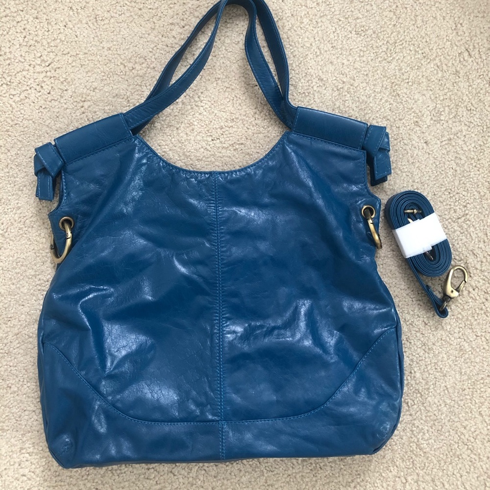 Vintage Blue Leather Bag